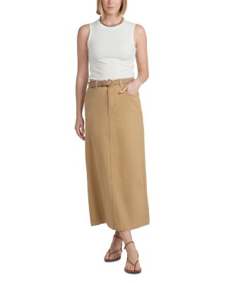 x HD Denim Maxi Skirt