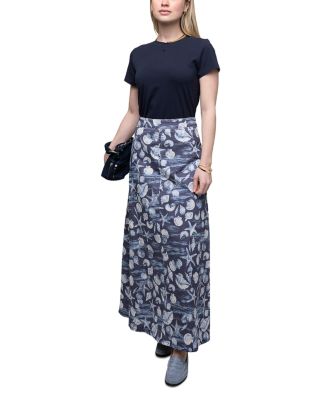 X HD Printed A Line Skirt