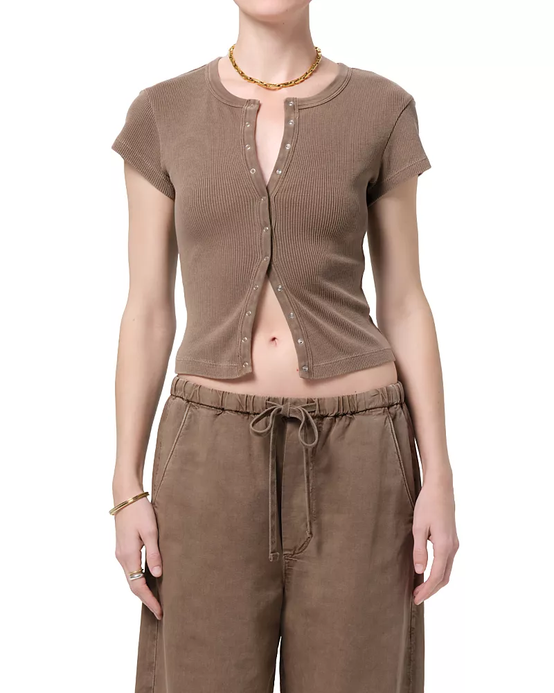 Citizens of Humanity Tabi Short Sleeve Cardigan Sweater