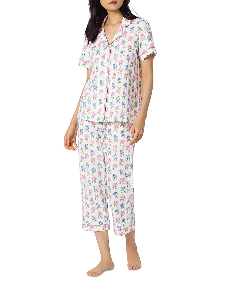 BedHead Pajamas Short Sleeve Classic Stretch Jersey Cropped Pajama Set