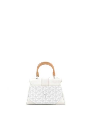  Mini Saigon Top Handle Bag Coated Canvas with Leather