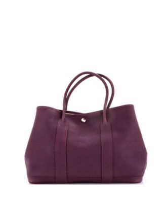 36 Garden Party Tote Leather