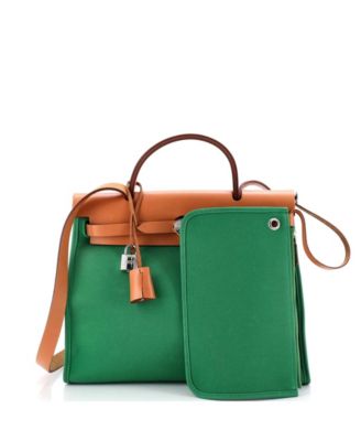 31 Herbag Zip Leather and Toile