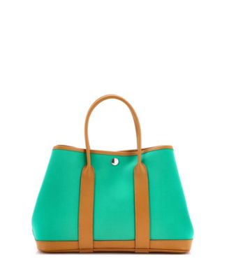 30 Garden Party Tote Toile and Leather