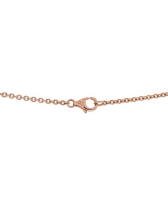  Love Interlocking Necklace 18K Rose Gold, 18.5"