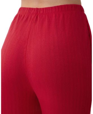  Pointelle Wide Leg Pant