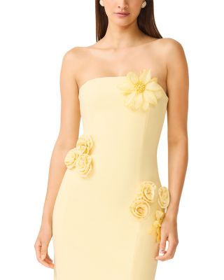 Ilana Floral Appliqu&eacute; Midi Dress