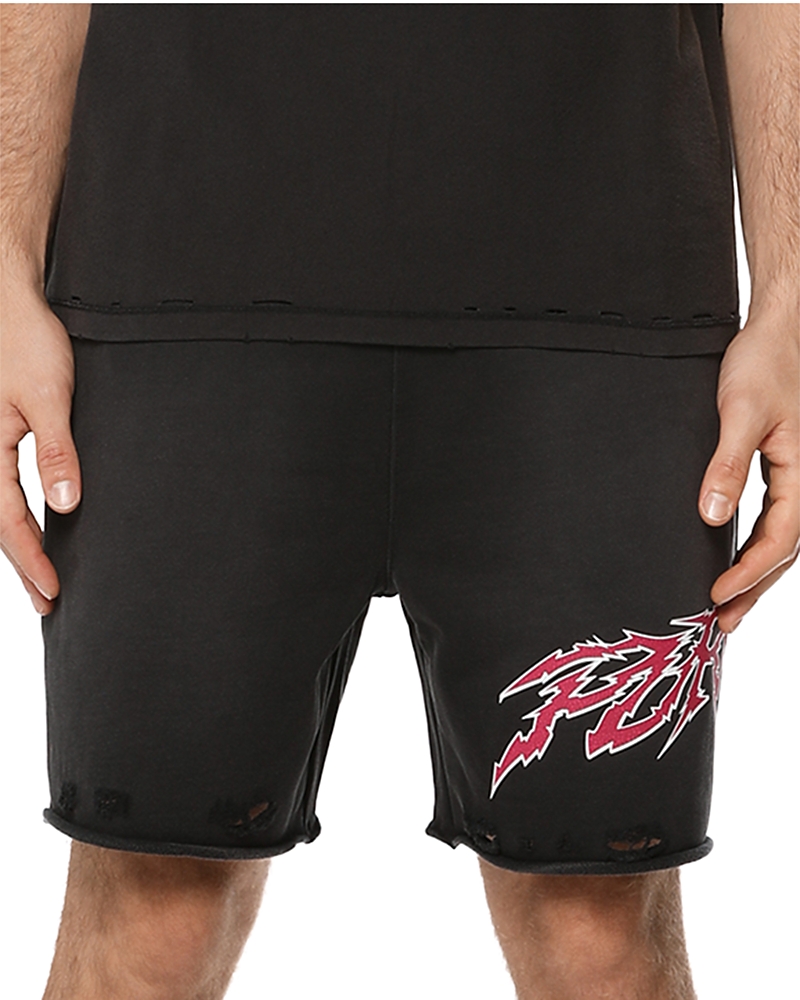 Purple Brand Midweight Fleece Pull On Shorts