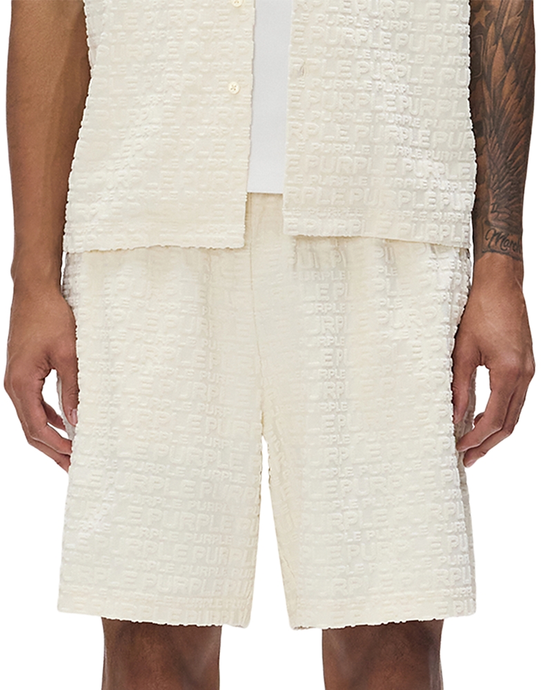 Purple Brand Regular Fit 7.8 Terry Towel Logo Shorts
