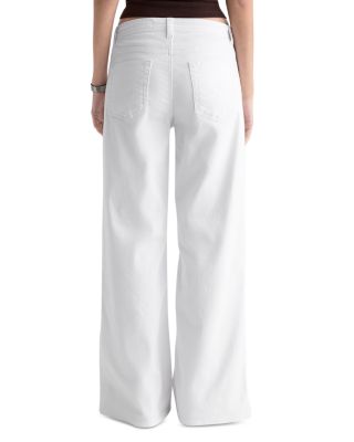 Saige High Rise Wide Leg Jeans in Gallery White