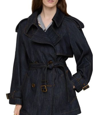 Short Denim Fitzrovia Trench Coat