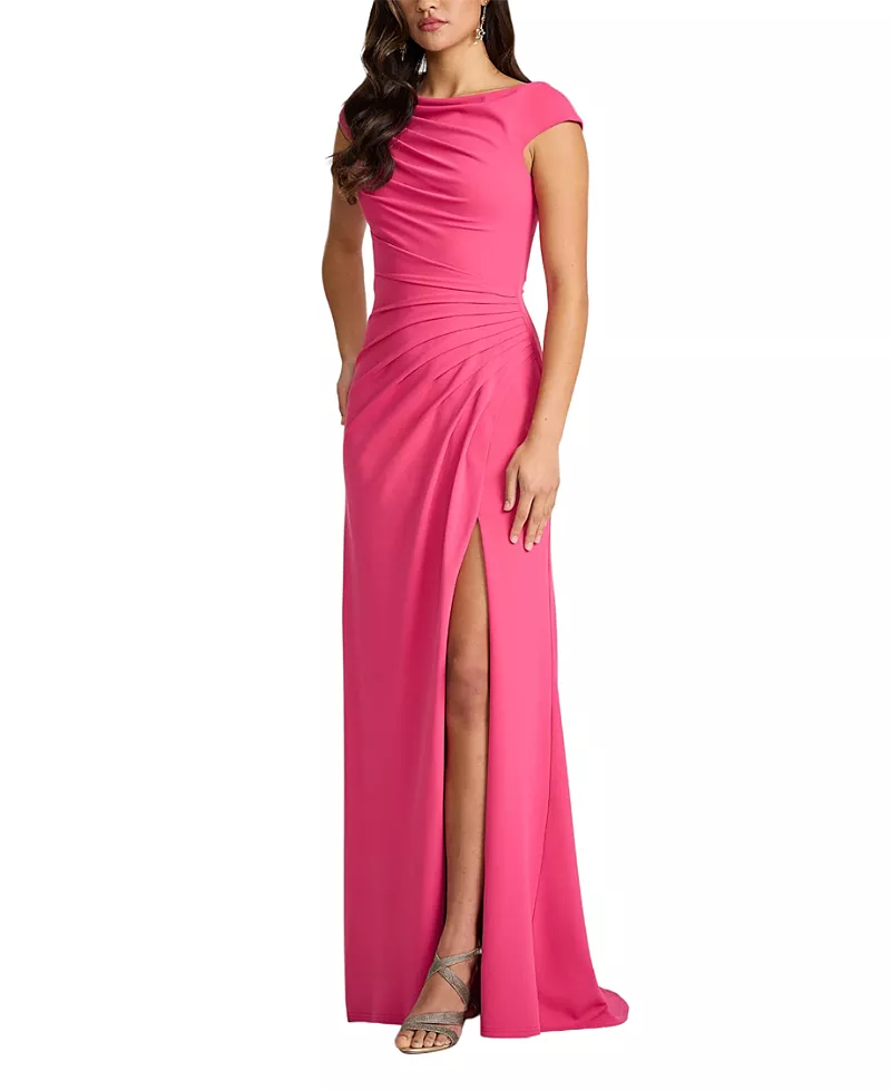 Tadashi Shoji Nanea Draped Gown