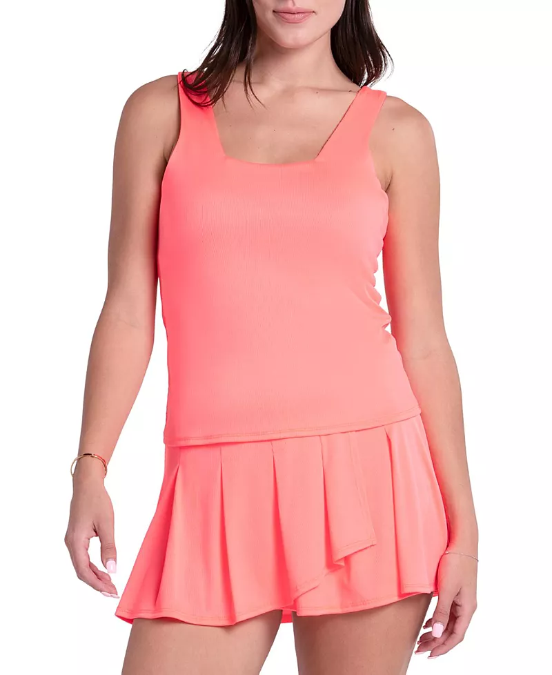 Lucky in Love Womens' Squared Up Tank Top
