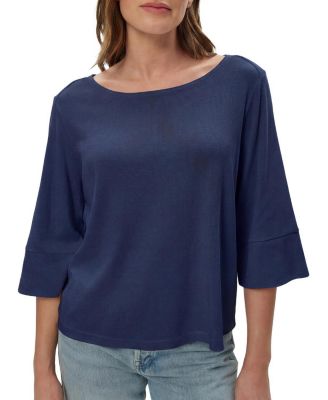 Rosalynn Wide Sleeve Boatneck Top