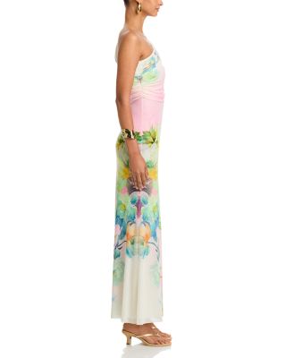 Mirabel One Shoulder Detail Maxi Dress