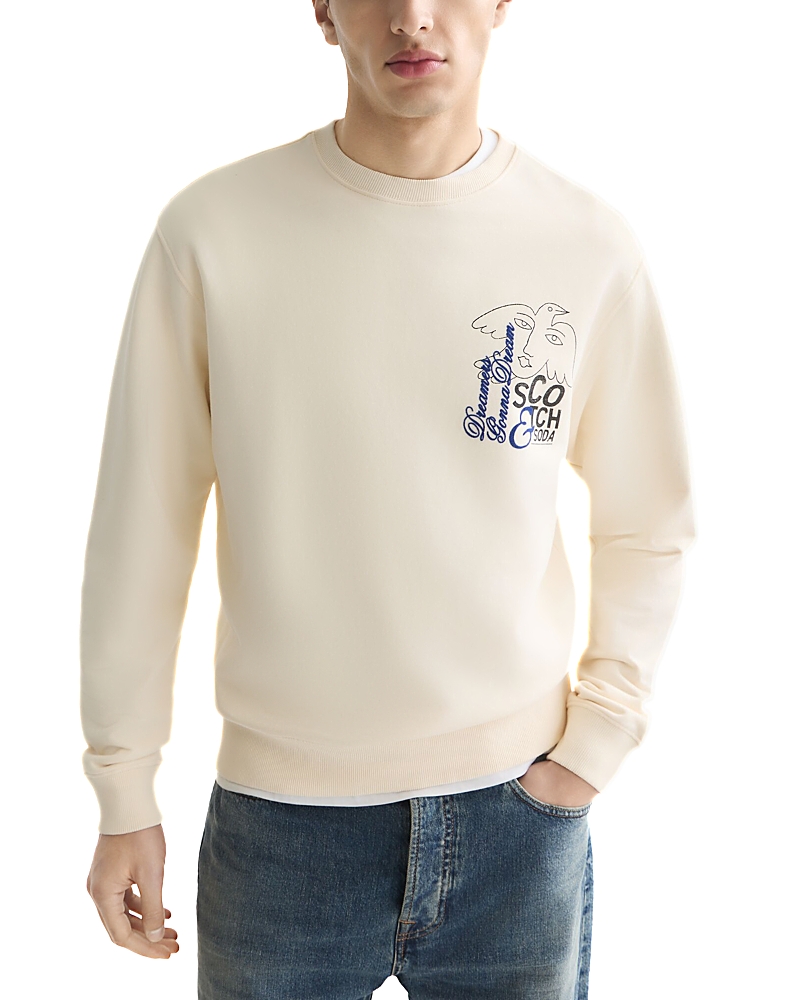 Scotch & Soda Logo Graphic Crewneck Sweatshirt
