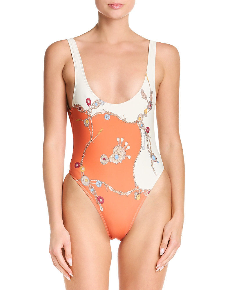 Versace Stolen Jewels One Piece Swimsuit