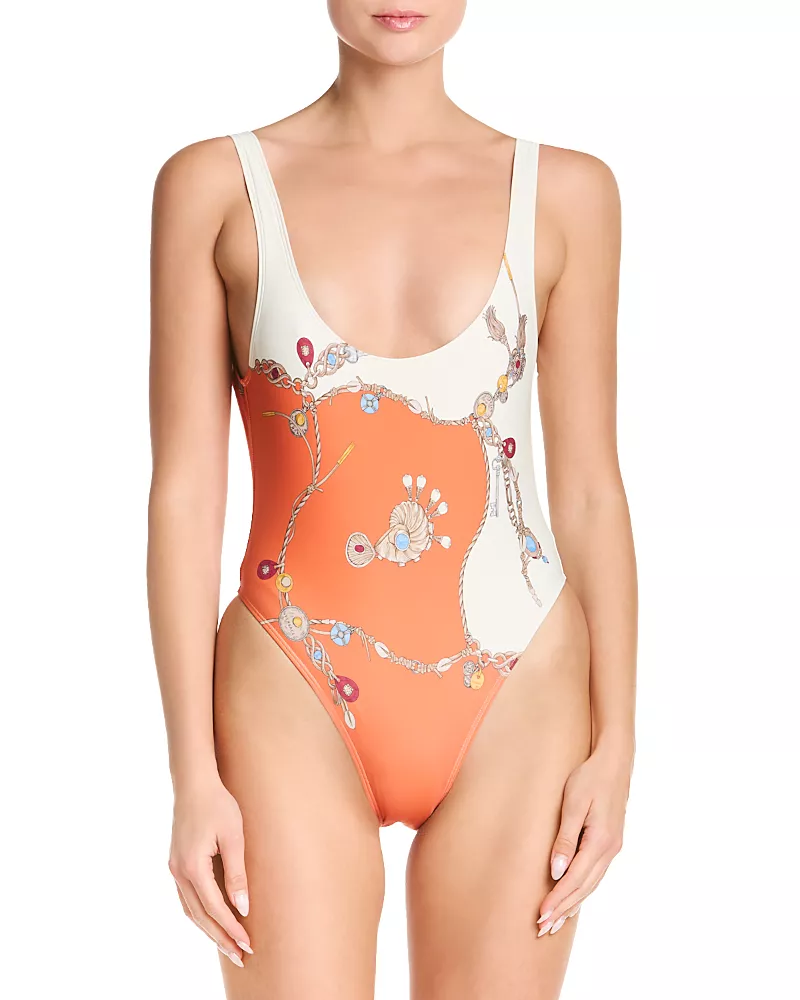 Versace Stolen Jewels One Piece Swimsuit