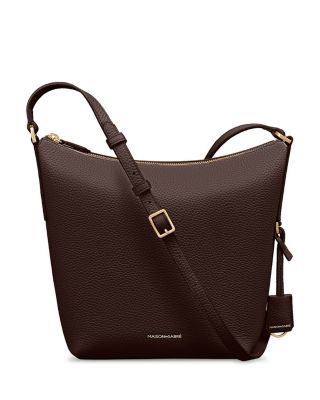 Leather Zipped Bucket Bag