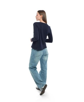 Long Sleeve Baby Fit Shrunken Crew Tee