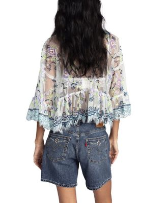  Lady Chatterley's Lace V-Neck Top