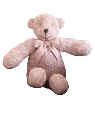  Cable Knit Teddy Bear Plush