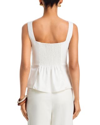 Lightweight Twill Square Neck Top & Relaxed Trousers