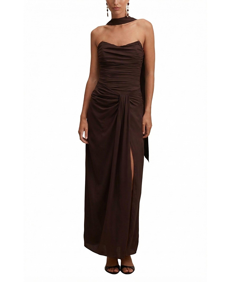 Ever New Women's Arli Strapless Ruched Maxi Dress