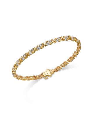 Diamond Tennis Bracelet in 14K Yellow Gold, 3.0 tcw
