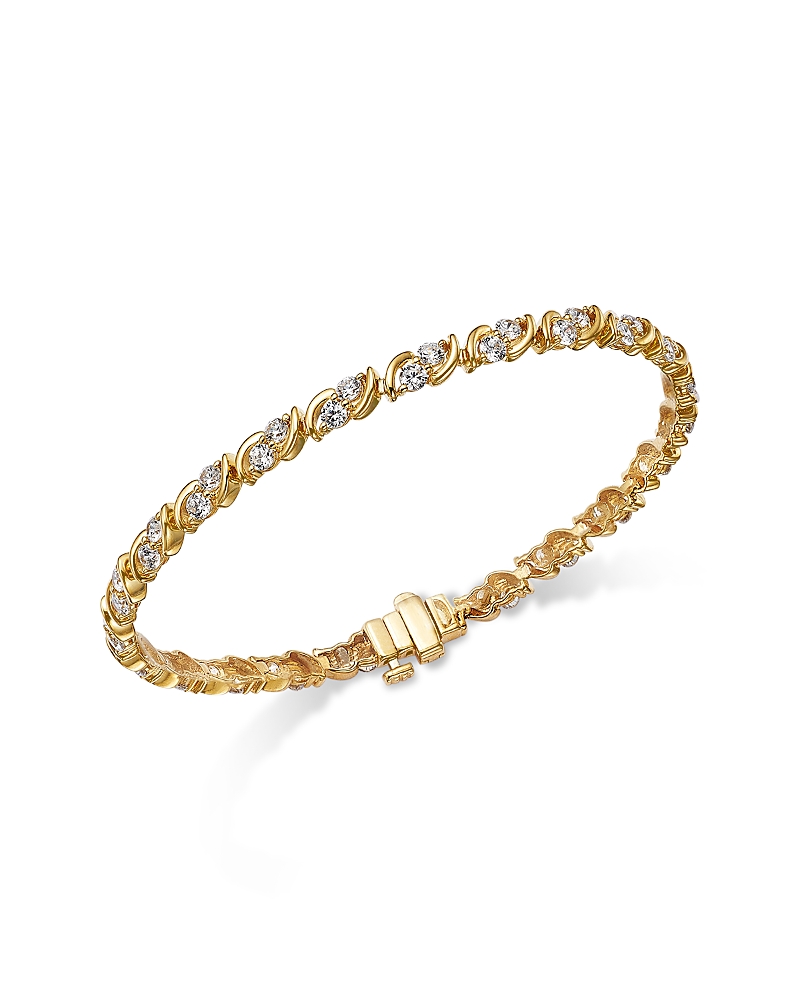 Bloomingdale's Fine Collection Diamond Tennis Bracelet in 14K Yellow Gold, 3.0 tcw