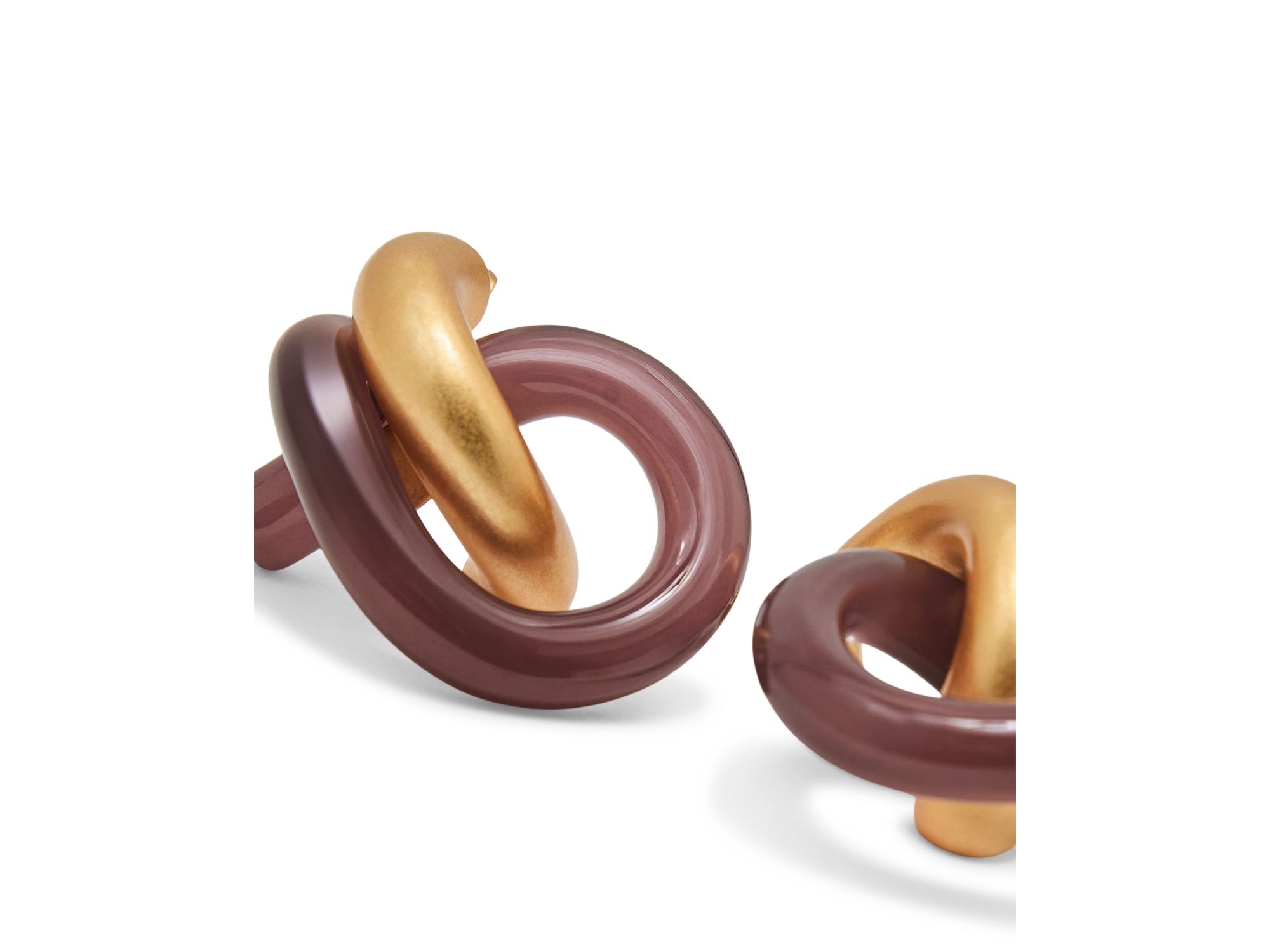 Pixie Sculptural Knot Stud Earrings — Image 3