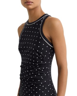 Spotted Jersey Racerback Dress