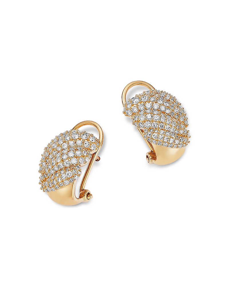Bloomingdale's Fine Collection Pave Diamond Statement Earrings in 14K Yellow Gold, 1.0 tcw