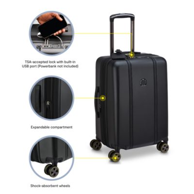Delsey Paris Candence Expandable Carry on Suitcase