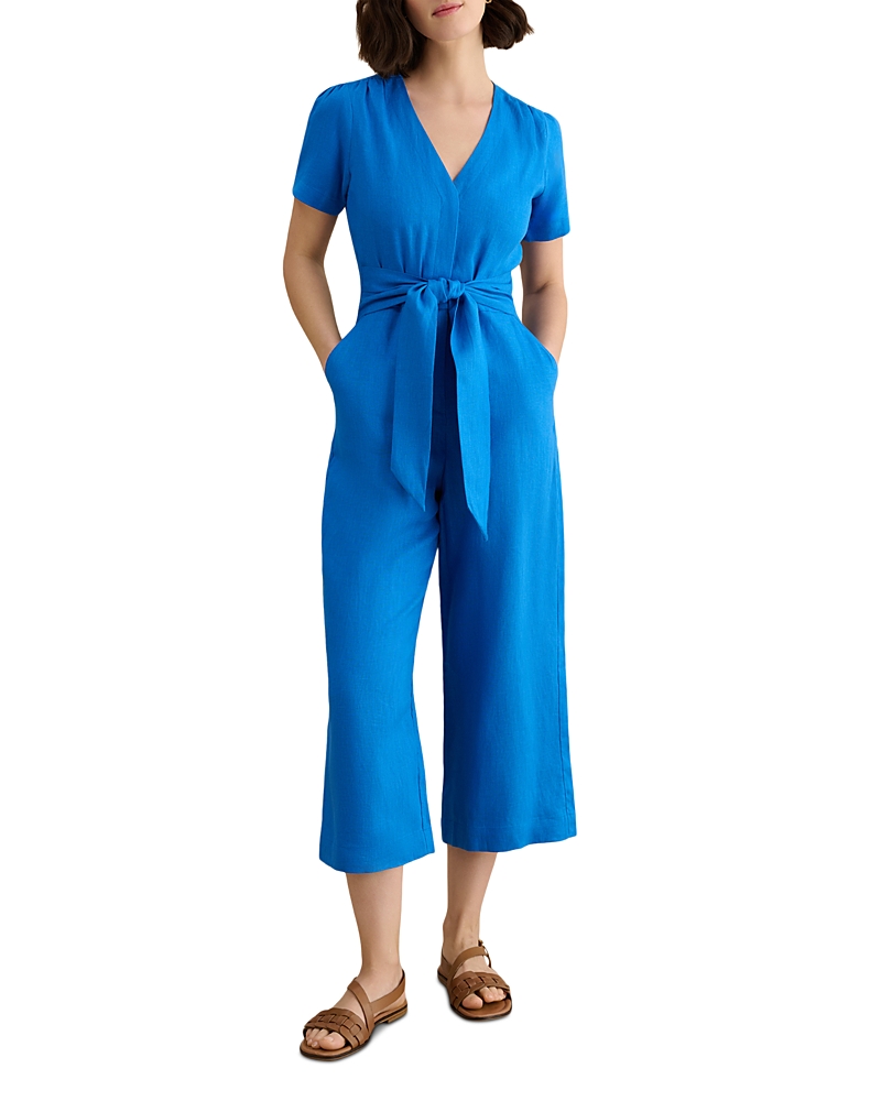 Hobbs London Petite Evie Linen Jumpsuit