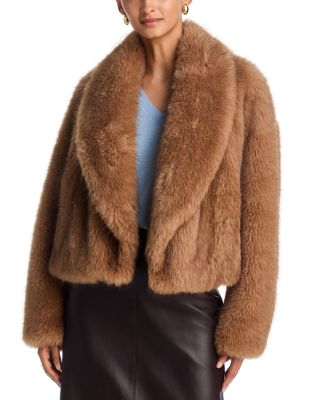 Solange Faux Fur Cropped Coat