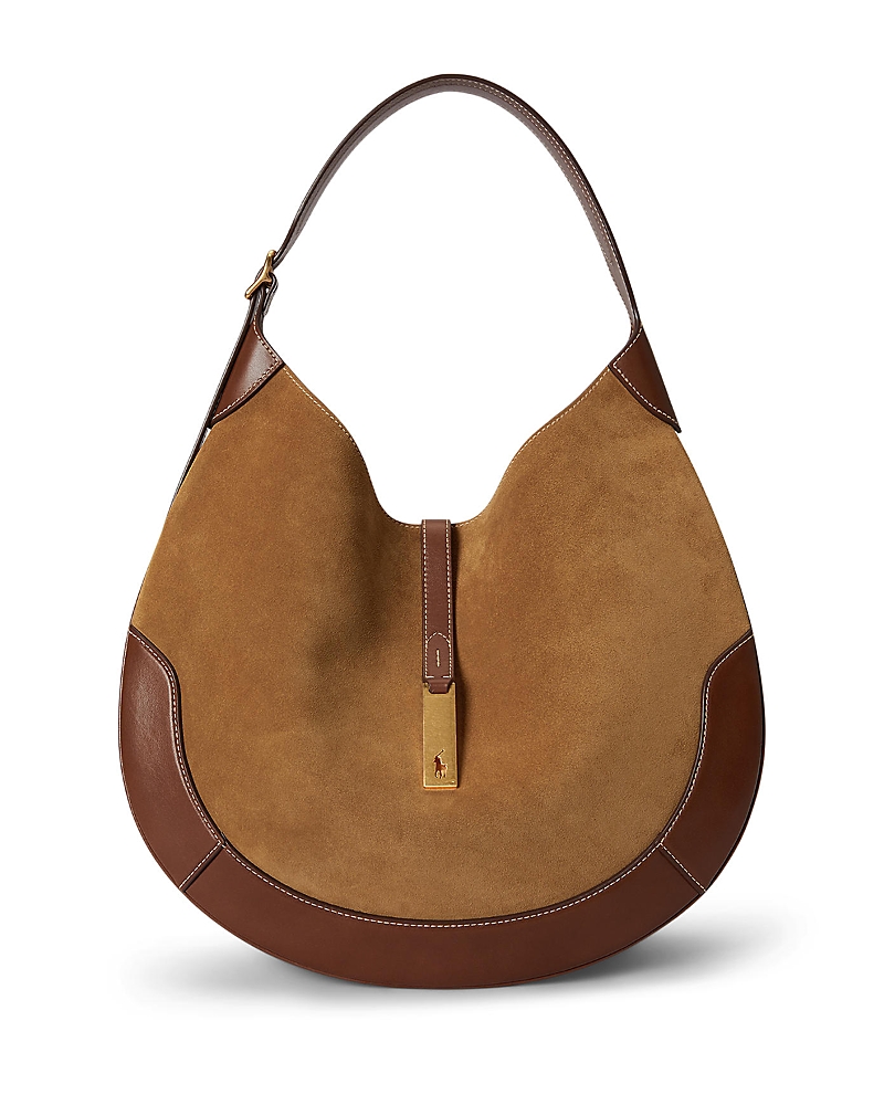 Polo Ralph Lauren Polo Id Large Suede Shoulder Bag · OS
