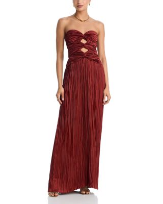 Brynn Cut Out Strapless Gown