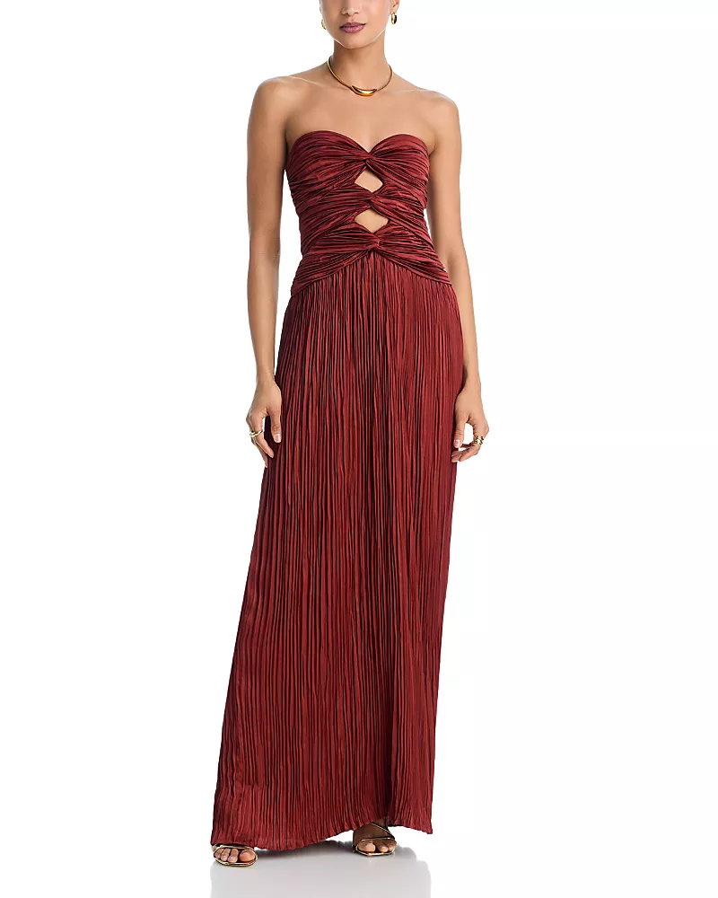 A. l.c. Brynn Cut Out Strapless Gown