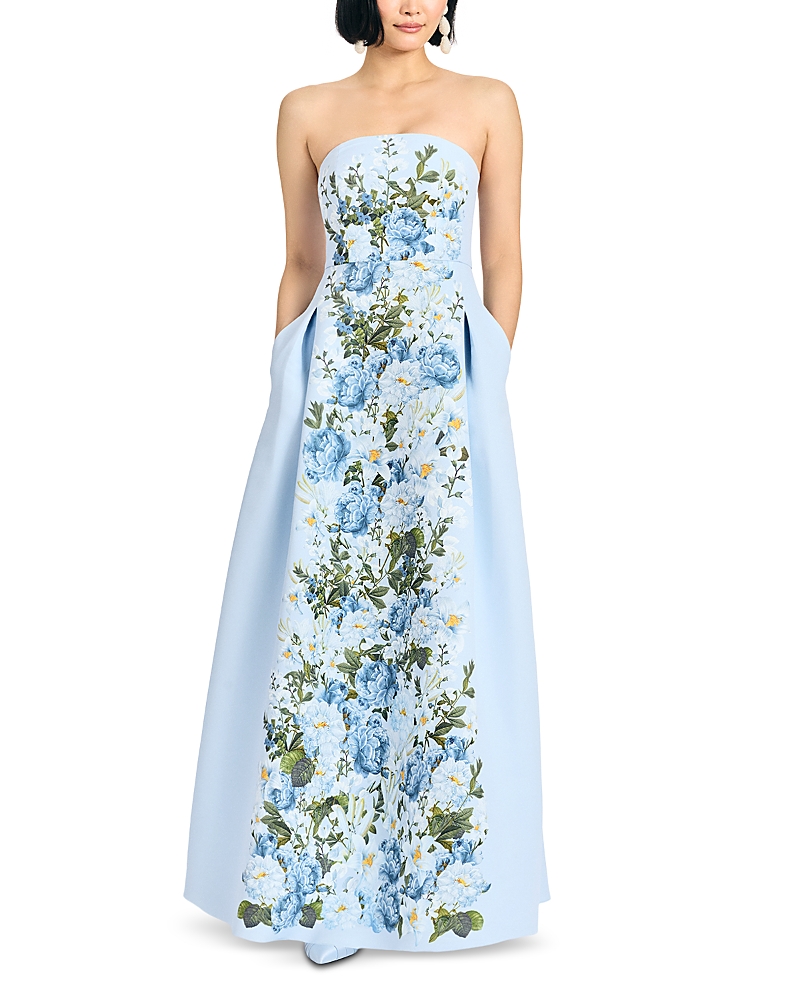 Sachin and Babi Larisa Strapless Gown
