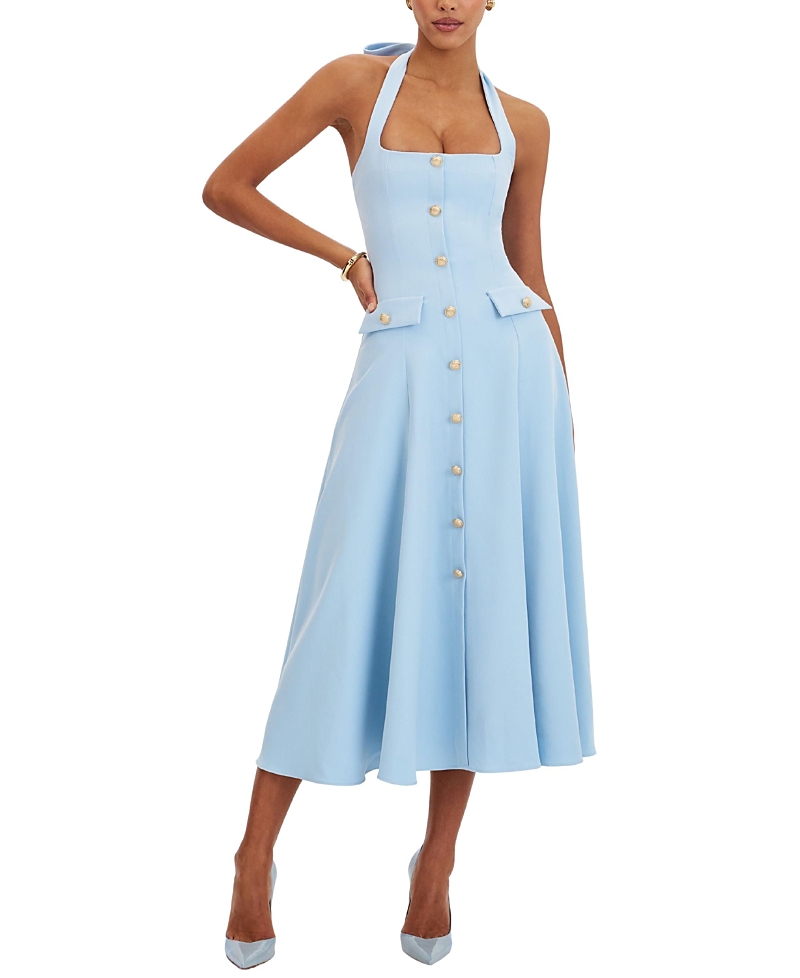 Miss Circle Gillian Halter A-Line Midi Dress