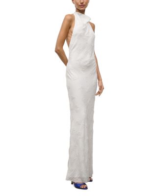 Roselle Cowl Neck Backless Dress