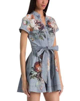 Lucy Denim Mini Shirt Dress