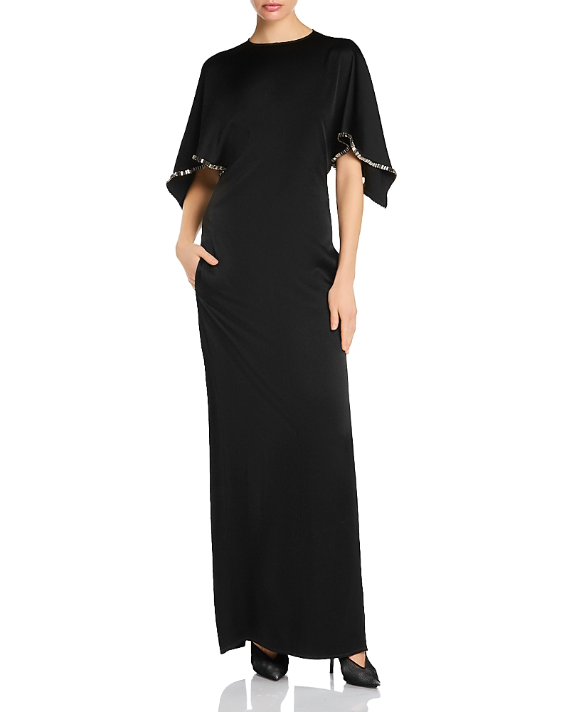 Stella McCartney Rhinestone Trim Maxi Dress