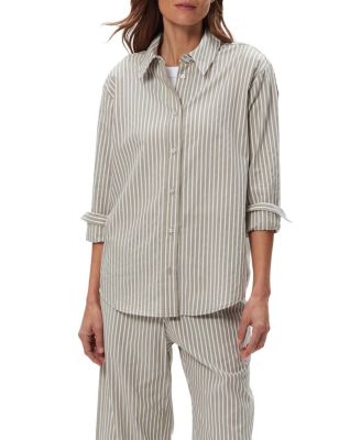 Stripe  Carson Button Down Top