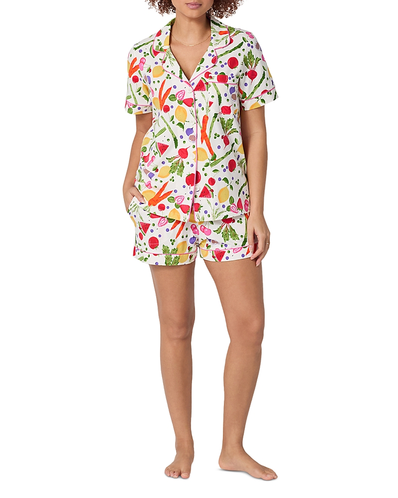 Bedhead Pajamas Short Sleeve Classic Shorty Stretch Jersey Pajama Set · M