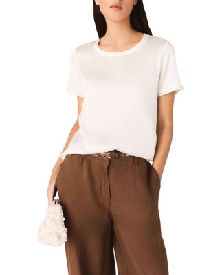 Limeon Short Sleeve Silk Blend Top