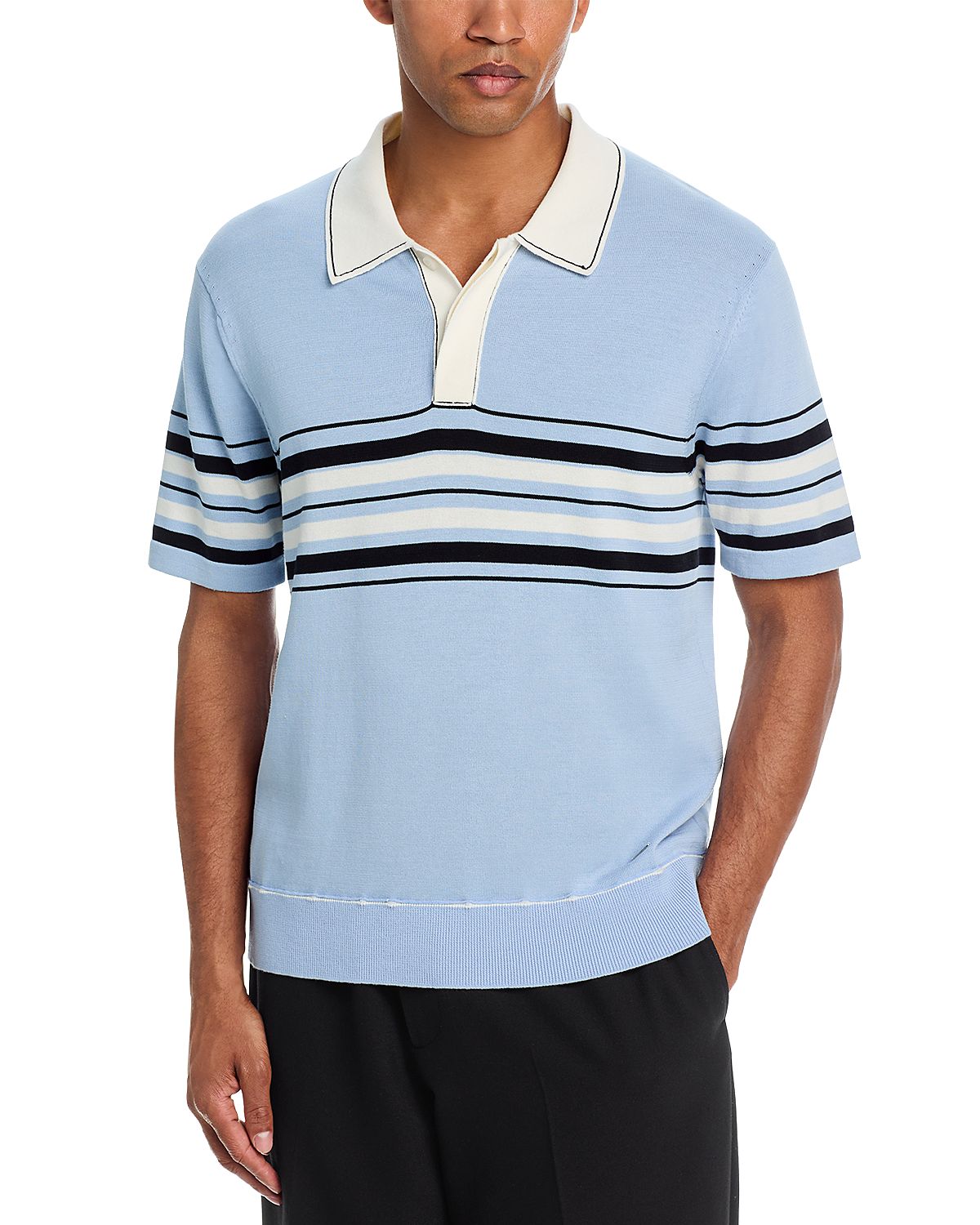 Simkhai Brandon Stripe Polo Shirt