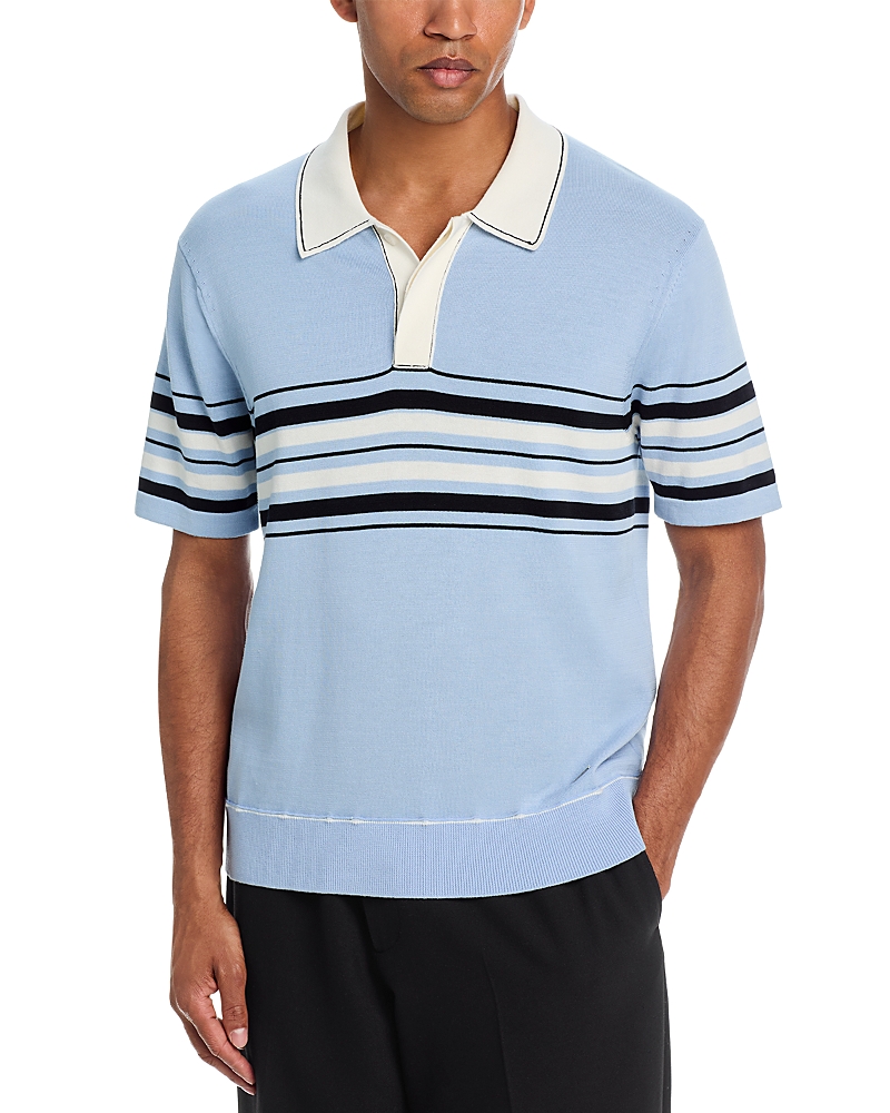 Simkhai Brandon Stripe Polo Shirt