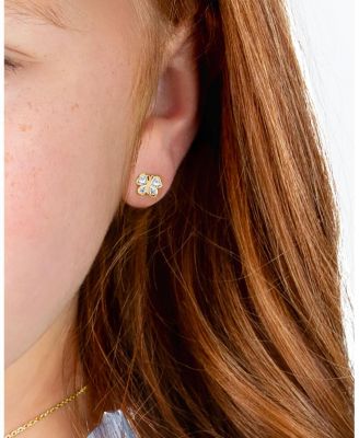 Girls' 14K Gold Lovely Butterfly Stud Earrings - Baby, Little Kid, Big Kid